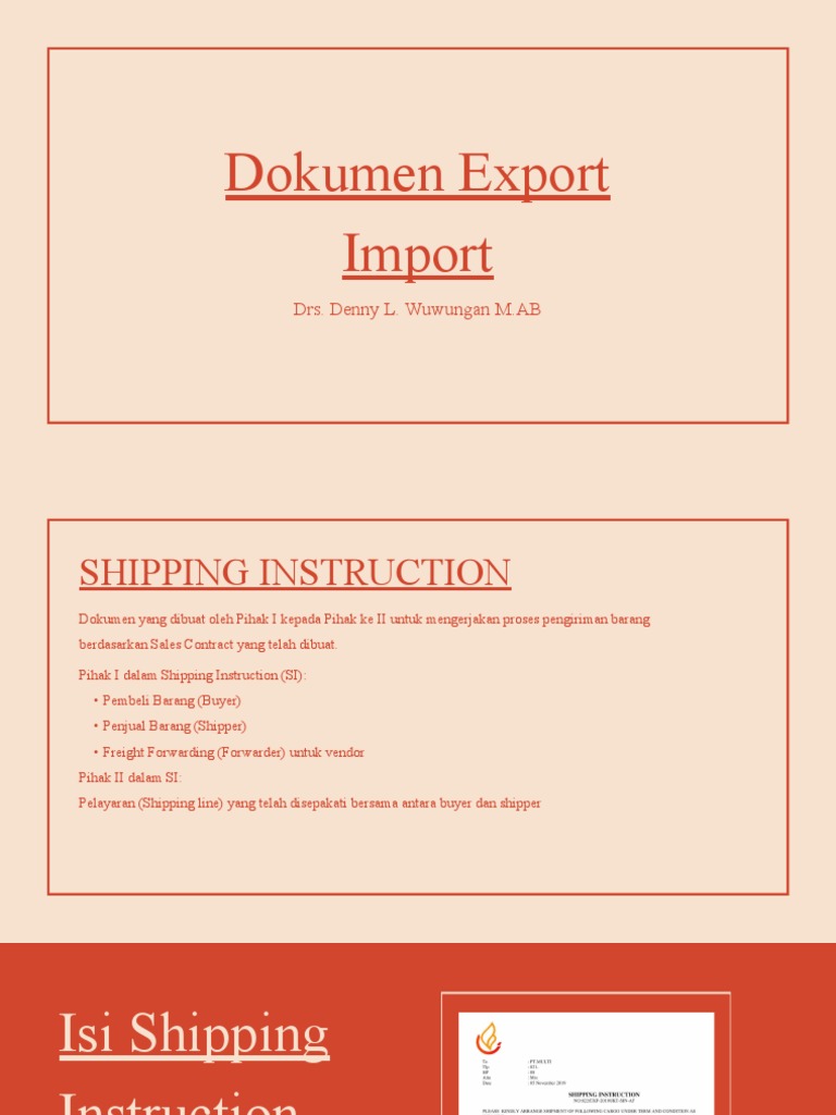 Dokumen Ekspor Impor Pdf