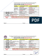 Date Sheet for KUST Undergraduate Mid Exams