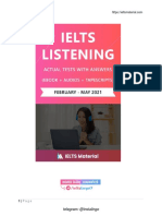IELTS Recent Listening Tests February-May 2021