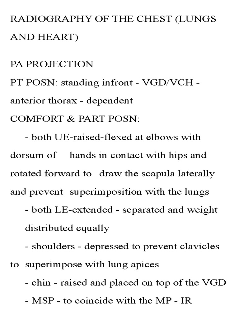 Radiography of The Chest | PDF | Thorax | Lung