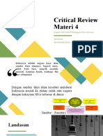 Critical Review Materi 4