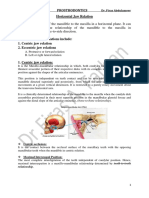 Prosthodontics Horizontal Jaw Relation: Dr. Firas Abdulameer