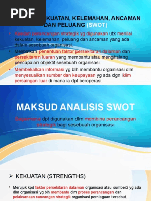 6 3 Analisis Swot Chew Pdf