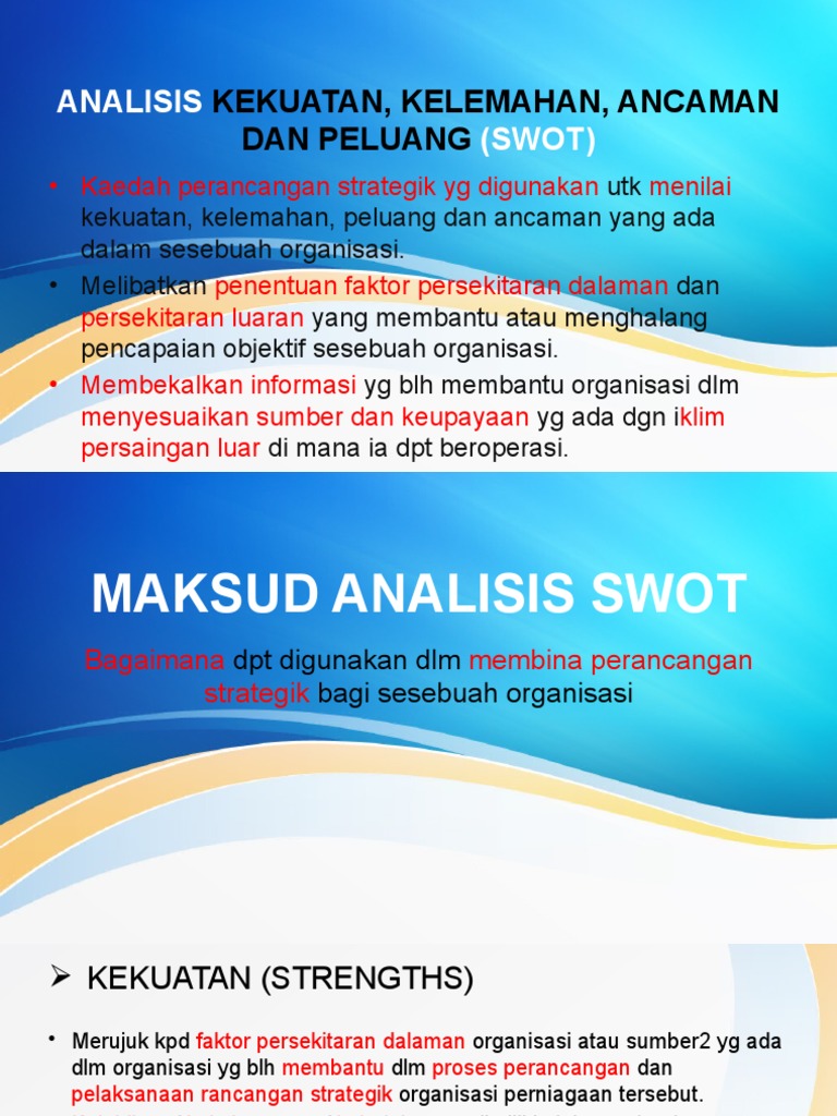 6 3 Analisis Swot Chew Pdf
