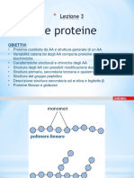 LEZIONE 3 - Proteine