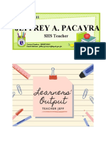 Jeffrey A. Pacayra: SHS Teacher