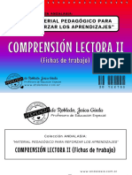Cuadernillo COMPRENSIÓN LECTORA II - Fichas de Trabajo