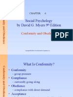 Social Psychology by David G. Myers 9 Edition: Conformity and Obedience