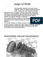 Design of Shaft Transmission