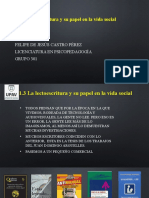 1.3 Papel de La Lectoescritura en La Vida Social