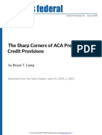 The Sharp Corners of ACA Premium Tax Credit Provisions: by Bryan T. Camp