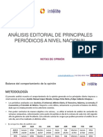 Intélite. - Análisis Editorial de Principales Medios A Nivel Nacional