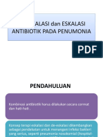 De Eskalasi Antibiotik Pada Penumonia