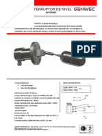 Interruptor de nivel WV57601 para control de bombas