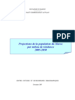 Projections de La Population Et Des Ménages Du Maroc Par Milieu de Résidence (2004-2030). Chapitre 1_ Projections de La Population de 2004 à 2030