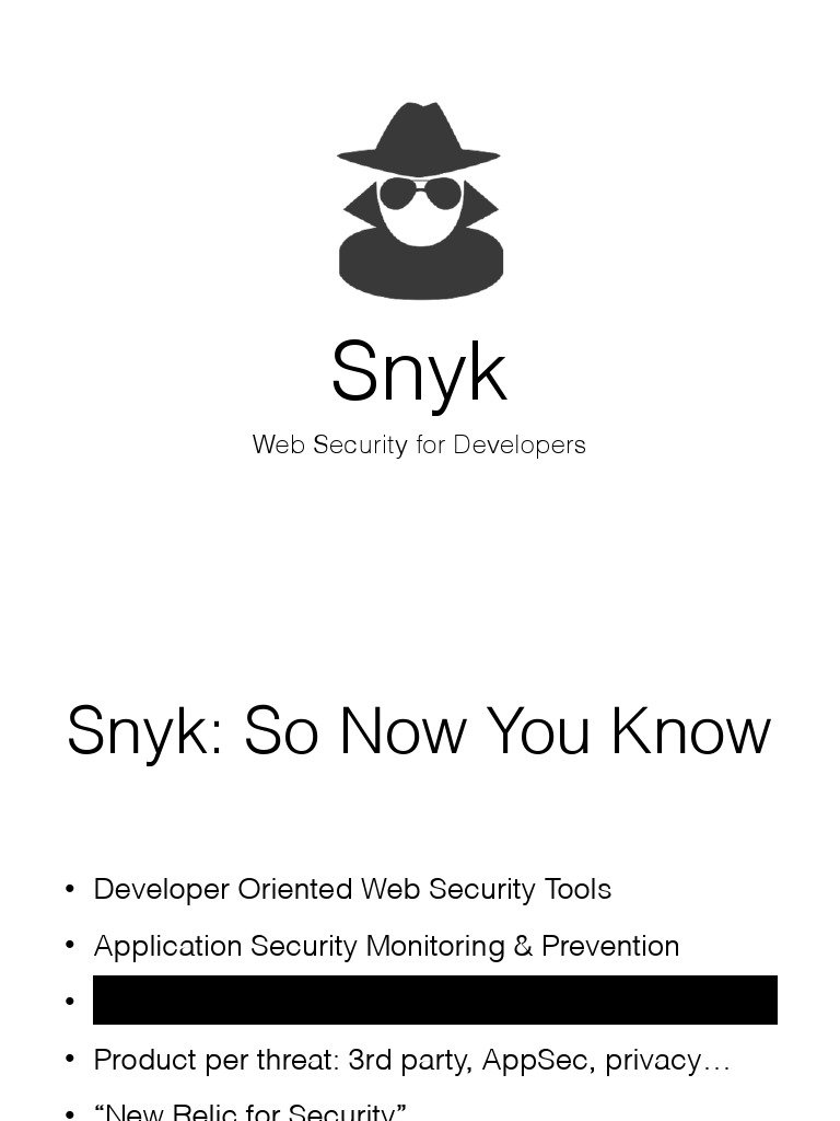 Snyk PDF Web Application Vulnerability