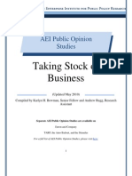 Taking Stock of Business: AEI Public Opinion Study, April 2010