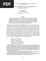 Cinque (1999) PDF | PDF | Grammatical Tense | Perfect (Grammar)