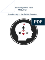 Public Management Track Leadership in The Public Service