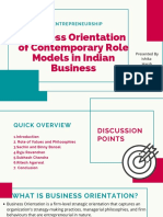 Business Orientation of Indian Entrepreneurs