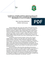 Pesquisa de História Antiga: Resenha Acerca Da Série TROIA