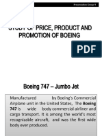 Study of Price, Product and Promotion of Boeing