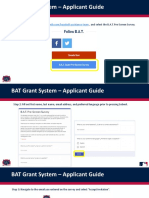 BAT Grant System - Applicant Guide: Step 1: Navigate To, and Select The B.A.T. Pre-Screen Survey