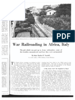 War Railroading in Africa, Italy Railway Age Vol 117 No 2