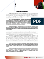 Manifiesto Marcha Por La Libertad Del Pueblo Saharaui