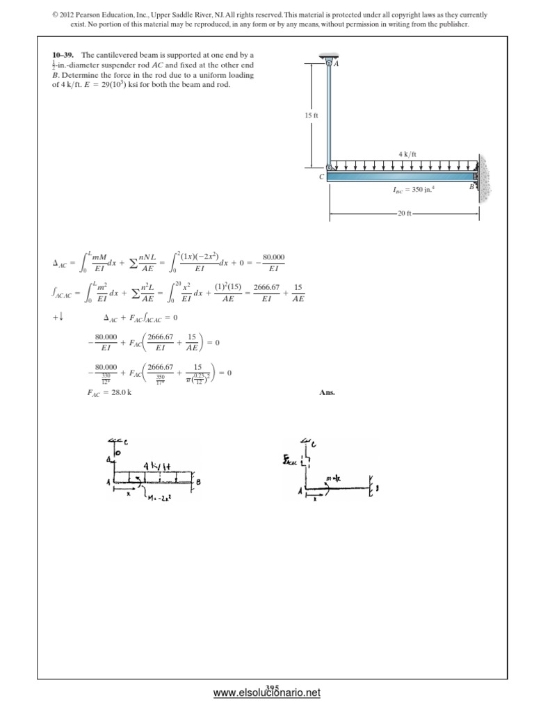 Solutions (8th Ed Structural Analysis) - 10.39 - 10.51 | PDF | Business ...