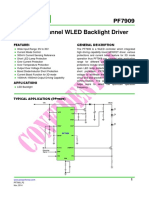 PF7909 Single-Channel WLED Backlight Driver: Features General Description