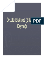 Örtülü Elektrot (Elle) Ark Kaynağı