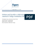 Policies and Payoffs To Addressing America's College Graduation Deficit