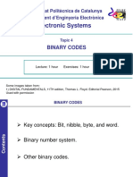 Electronic Systems: Binary Codes