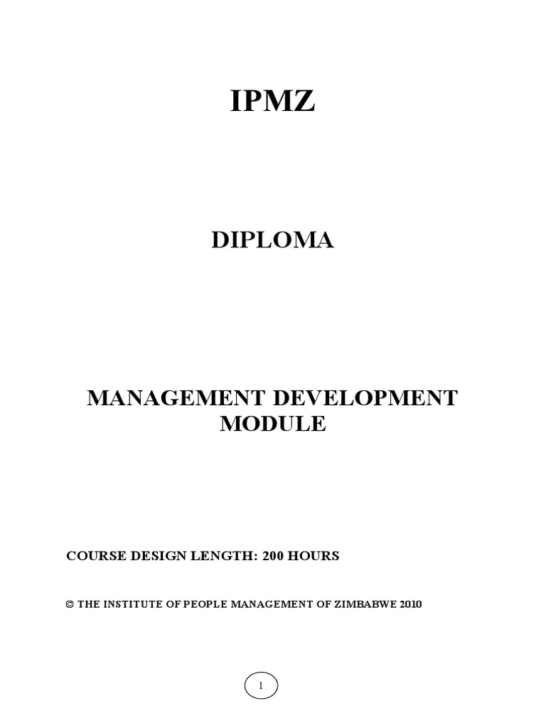 MANAGEMENT DEVELOPMENT Ipmz 2016 | PDF | Performance Appraisal | Employment