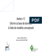 Decrire Sa Base de Donnees A L Aide de Modeles Conceptuels