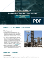 Process Safety Learning From Disasters: #10 Texas City Refinery Explosion