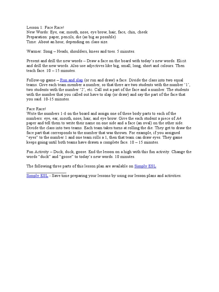 Run and Slap | PDF | Language Arts & Discipline