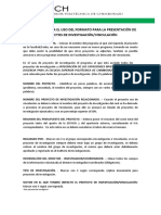 INSTRUCTIVO PARA EL USO DEL FORMATO PARA LA PRESENTACI--N DE PROYECTOS DE INVESTIGACI--N Y VINCULACI--N