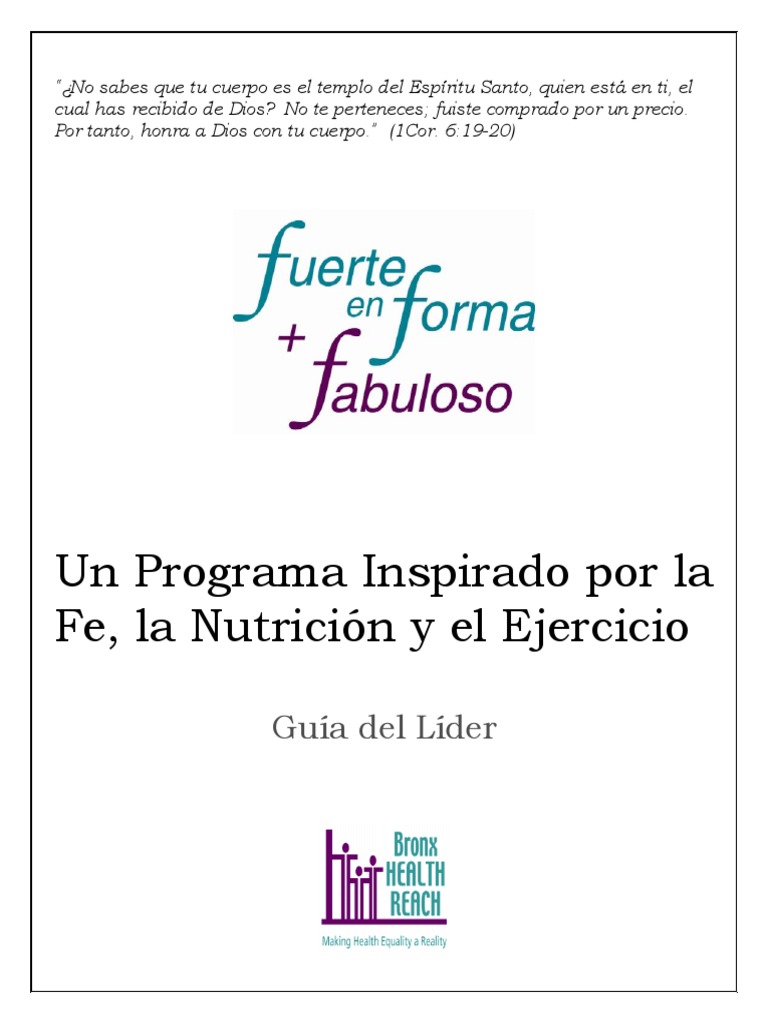 FFF Facilitator Guide SP PDF | PDF | Dieta | Alimentos