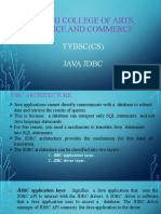 Kaveri College of Arts, Science and Commerce: Tybsc (CS) Java JDBC
