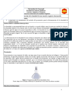 INFORME 4 Determinación de La Densidad de Una Muestra Orgánica Desconocida