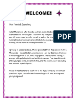 Welcomeletter