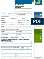 Certificate of Good Standing Application Form