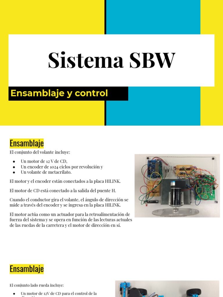 Sistema SBW | PDF | Corriente eléctrica | Ingeniería mecánica