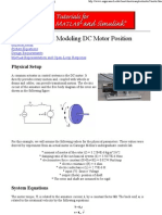 CTMS Example - Motor Position Control Modeling