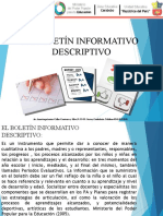 El Boletín Informativo Descriptivo