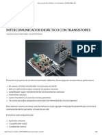 Intercomunicador Didáctico Con Transistores - INVENTABLE - EU