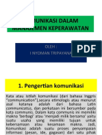 Komunikasi Dalam Manajemen Keperawatan