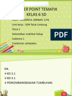 Power Point Tematik Kelas 6 SD